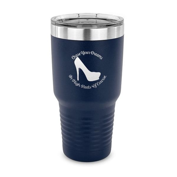 Custom High Heels 30 oz Stainless Steel Tumbler - Navy - Single Sided