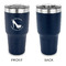 High Heels 30 oz Stainless Steel Ringneck Tumblers - Navy - Single Sided - APPROVAL