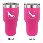 High Heels 30 oz Stainless Steel Tumbler - Pink - Double Sided
