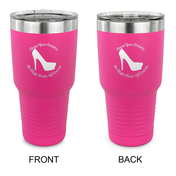 Custom High Heels 30 oz Stainless Steel Tumbler - Pink - Double Sided