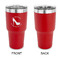 High Heels 30 oz Stainless Steel Ringneck Tumblers - Red - Single Sided - APPROVAL
