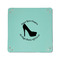 High Heels 6" x 6" Teal Leatherette Snap Up Tray - APPROVAL