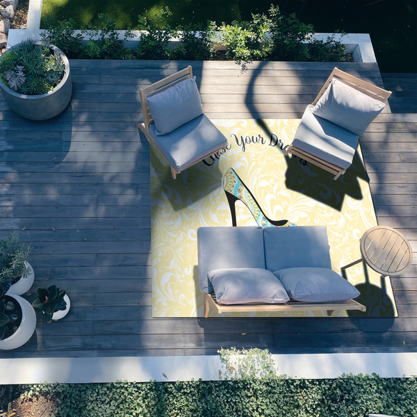 High Heels 8'x10' Patio Rug - In context