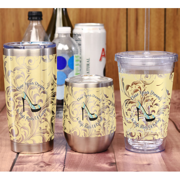 High Heels Acrylic Tumbler - Full Print - In Context