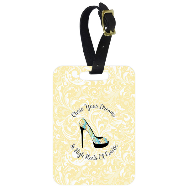Custom High Heels Metal Luggage Tag