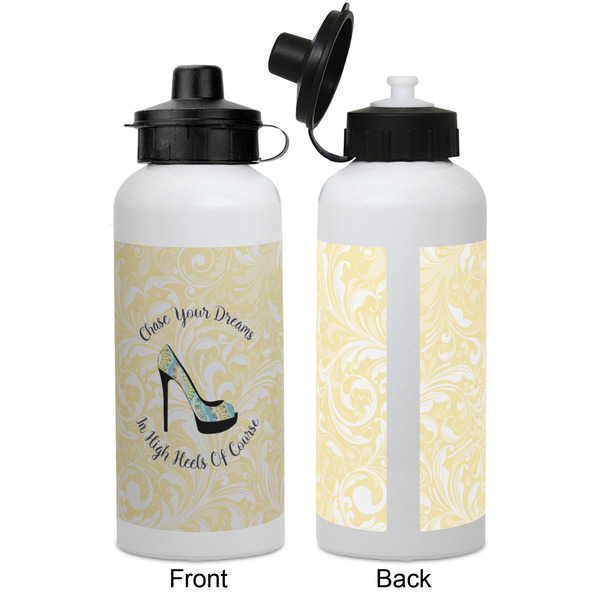 High Heels Aluminum Water Bottle - White APPROVAL