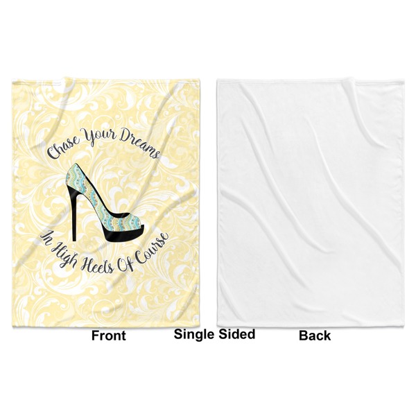 High Heels Baby Blanket (Single Side - Printed Front, White Back)