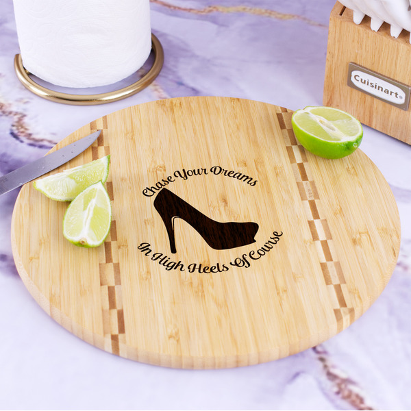 High Heels Bamboo Cutting Board - In Context