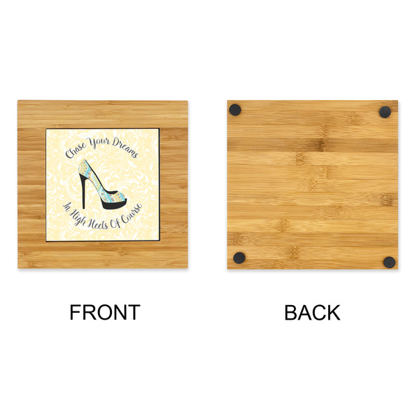 High Heels Bamboo Trivet with 6" Tile - APPROVAL