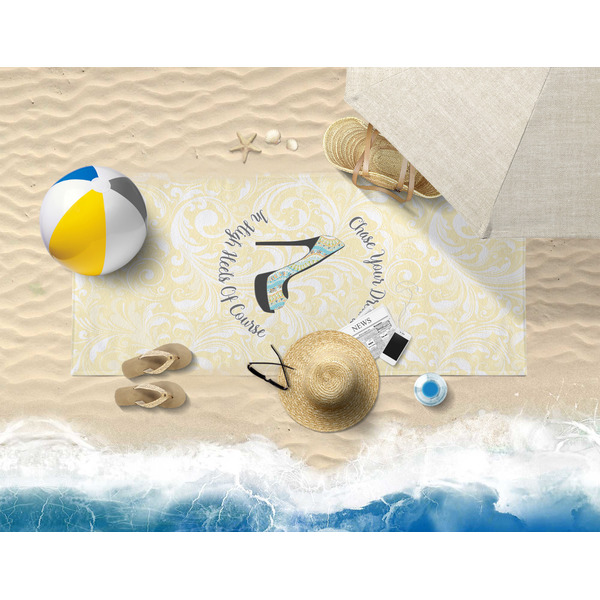 High Heels Beach Towel Lifestyle