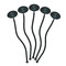 High Heels Black Plastic 7" Stir Stick - Oval - Fan