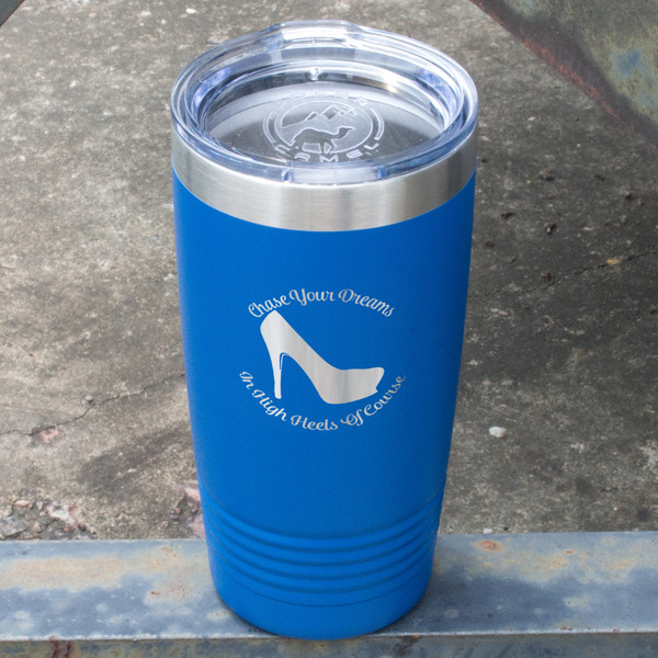 High Heels Blue Polar Camel Tumbler - 20oz - Angled