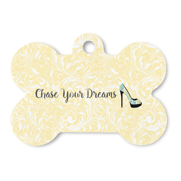 Custom High Heels Bone Shaped Dog ID Tag