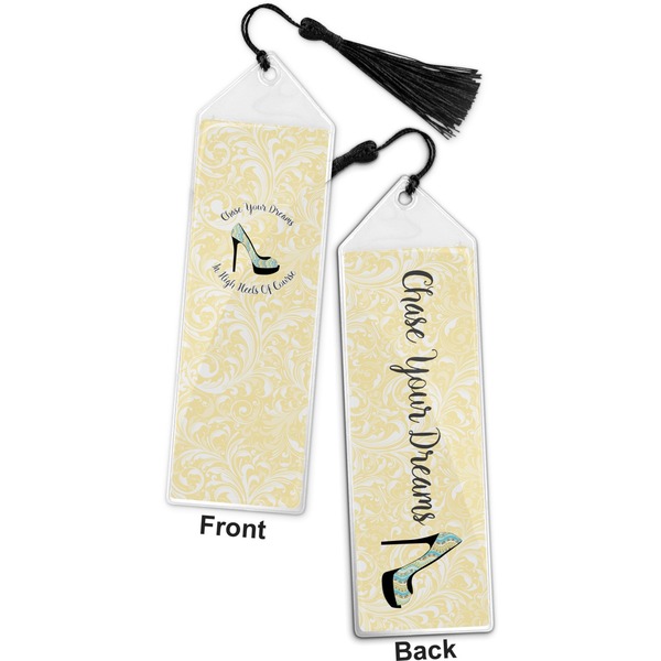 High Heels Bookmark with tassel - Front and Back