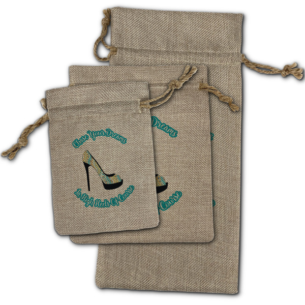 High Heels Burlap Gift Bags - (PARENT MAIN) All Three