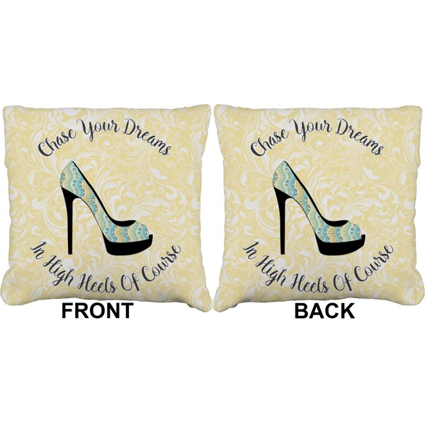 High Heels Burlap Pillow Approval