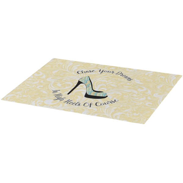 High Heels Burlap Placemat (Angle View)