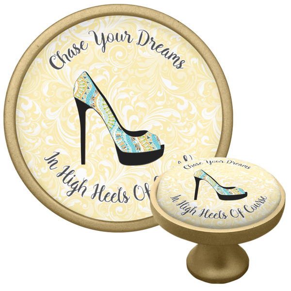 Custom High Heels Cabinet Knob - Gold