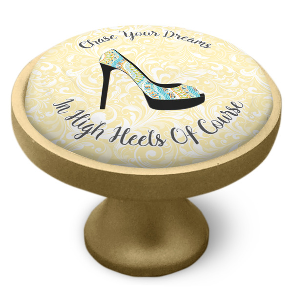 High Heels Cabinet Knob - Gold - Side