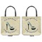 High Heels Canvas Tote - Front and Back