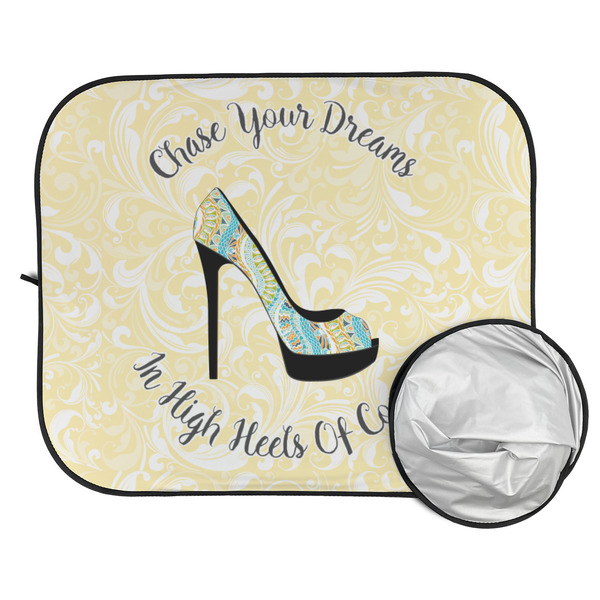 High Heels Car Sun Shades - FOLDED & UNFOLDED