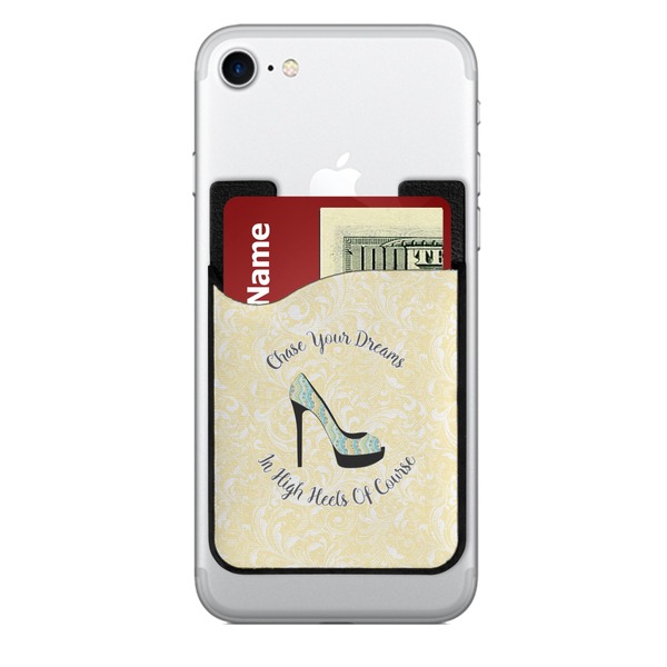 Custom High Heels 2-in-1 Cell Phone Credit Card Holder & Screen Cleaner