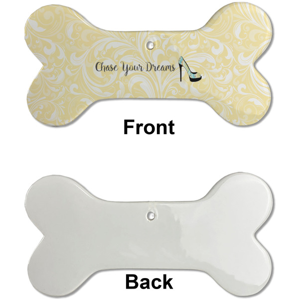 High Heels Ceramic Flat Ornament - Bone Front & Back Single Print (APPROVAL)