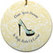 High Heels Round Ceramic Ornament