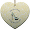 High Heels Ceramic Flat Ornament - Heart (Front)