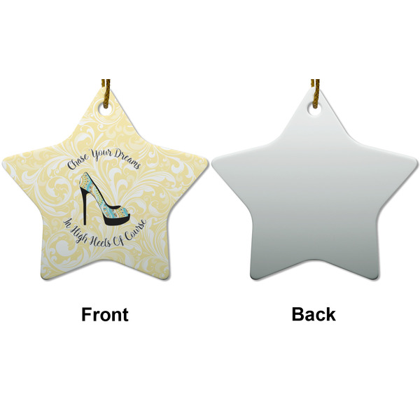High Heels Ceramic Flat Ornament - Star Front & Back (APPROVAL)