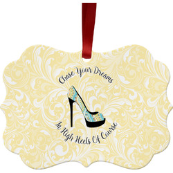 High Heels Metal Frame Ornament - Double Sided
