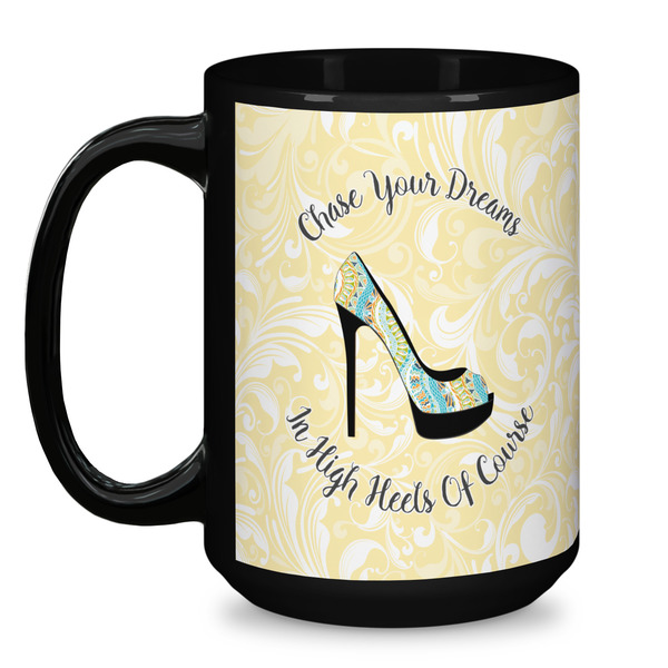 High Heels Coffee Mug - 15 oz - Black