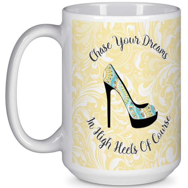 Custom High Heels 15 Oz Coffee Mug - White