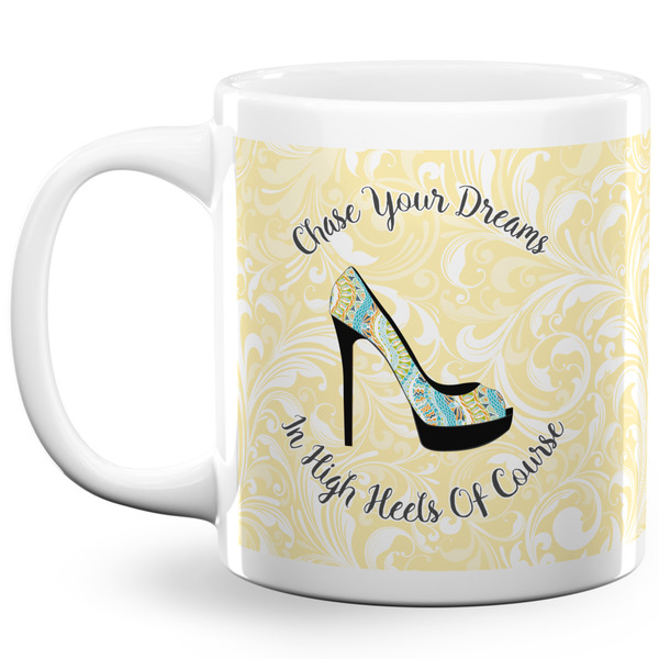 High Heels Coffee Mug - 20 oz - White
