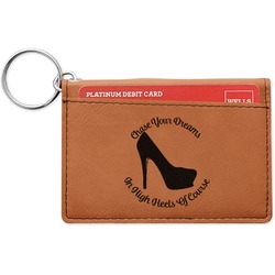 High Heels Leatherette Keychain ID Holder - Single Sided