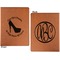 High Heels Cognac Leatherette Portfolios with Notepad - Small - Double Sided- Apvl