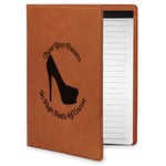 High Heels Leatherette Portfolio with Notepad - Small - Single Sided