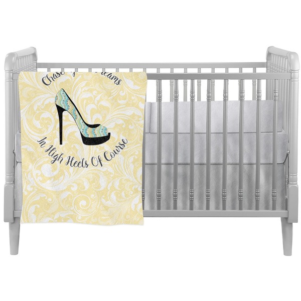 Custom High Heels Crib Comforter / Quilt