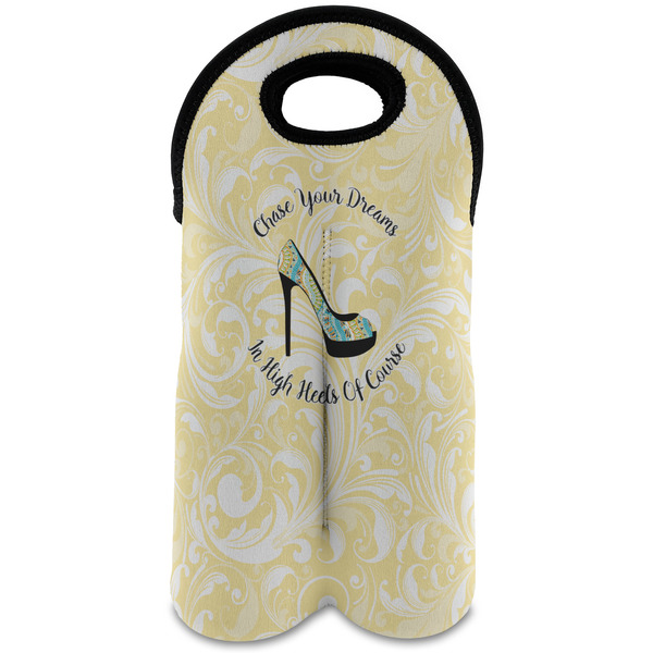 Custom High Heels Wine Tote Bag (2 Bottles)