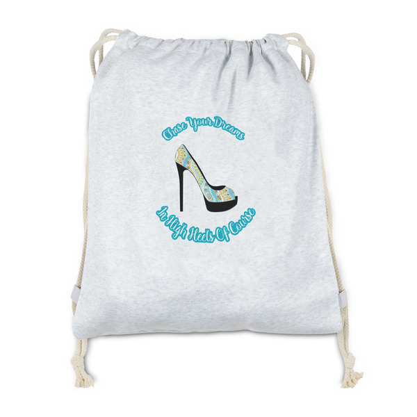Custom High Heels Drawstring Backpack - Sweatshirt Fleece - Double Sided