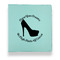 High Heels Leather Binders - 1" - Teal - Front View
