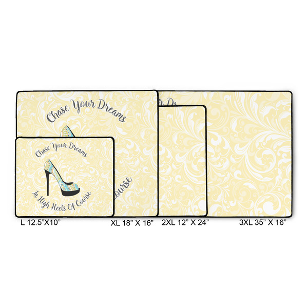 High Heels Gaming Mats - SIZE CHART