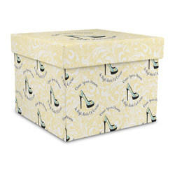 High Heels Gift Box with Lid - Canvas Wrapped - Large
