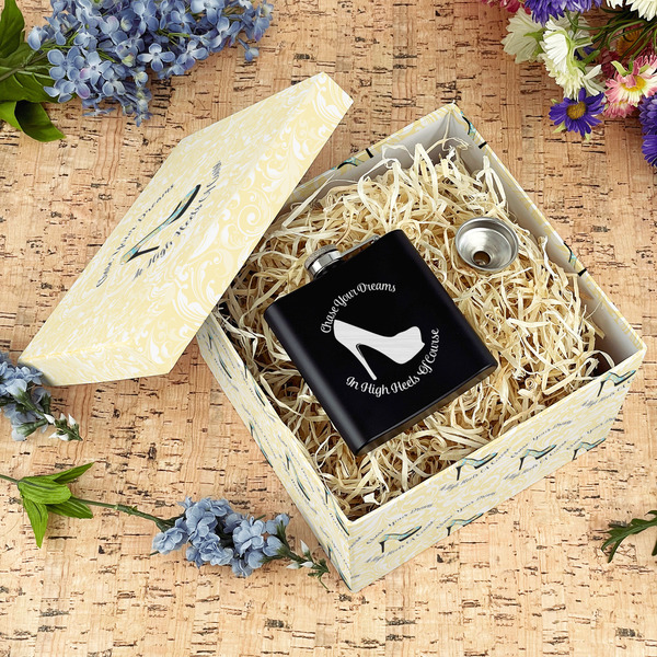 High Heels Gift Boxes with Lid - Canvas Wrapped - Large - In Context