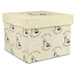 High Heels Gift Box with Lid - Canvas Wrapped - XX-Large