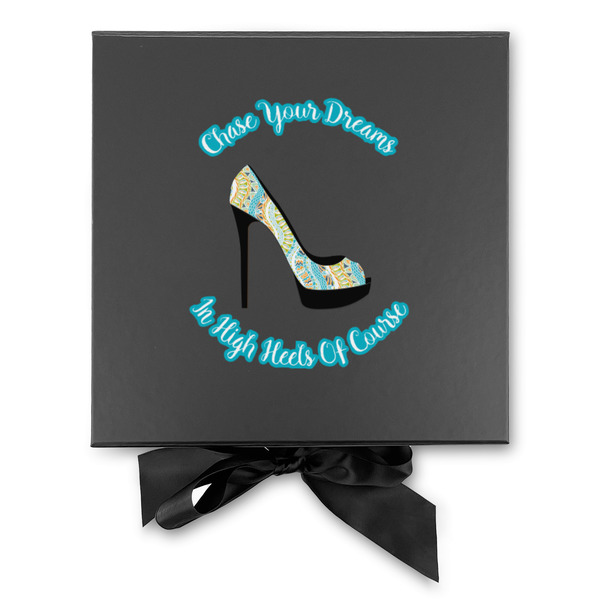 High Heels Gift Boxes with Magnetic Lid - Black - Approval