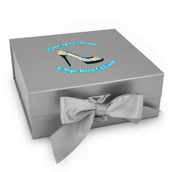 High Heels Gift Box with Magnetic Lid - Silver