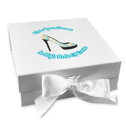 High Heels Gift Box with Magnetic Lid - White