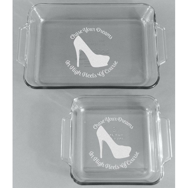 High Heels Glass Baking Dish Set - FRONT
