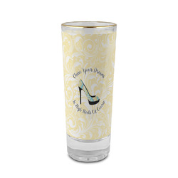 High Heels 2 oz Shot Glass - Glass with Gold Rim